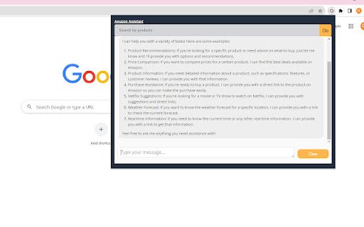 ChatGPT on Amazon  from Chrome web store to be run with OffiDocs Chromium online