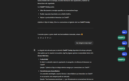 ChatGPT Overlay  from Chrome web store to be run with OffiDocs Chromium online
