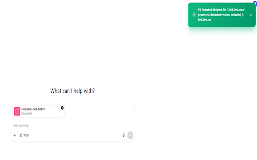 ChatGPT PII Redactor  from Chrome web store to be run with OffiDocs Chromium online