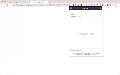 ChatGPT Popup  from Chrome web store to be run with OffiDocs Chromium online