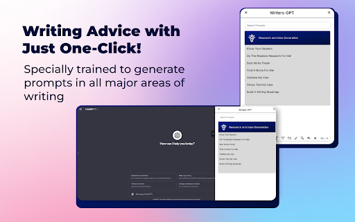 ChatGPT Prompt Generator for Authors  from Chrome web store to be run with OffiDocs Chromium online