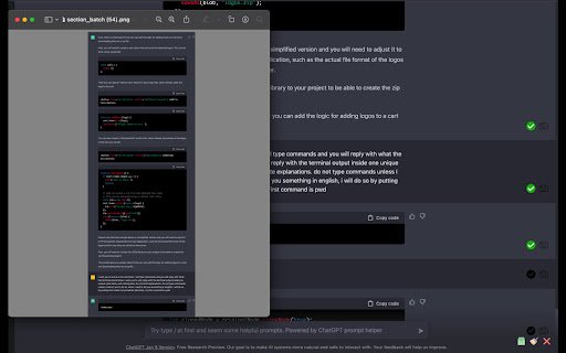 Chatgpt Prompt Helper  from Chrome web store to be run with OffiDocs Chromium online