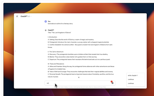 ChatGPT Queue Save Time with Prompt Chains and Bulk Prompting  from Chrome web store to be run with OffiDocs Chromium online