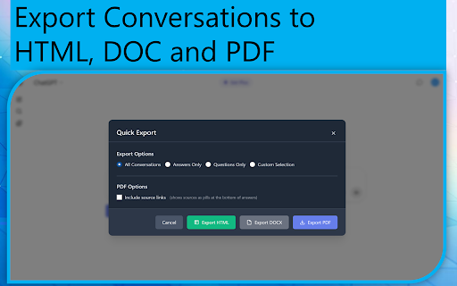 ChatGPT Report Builder  from Chrome web store to be run with OffiDocs Chromium online
