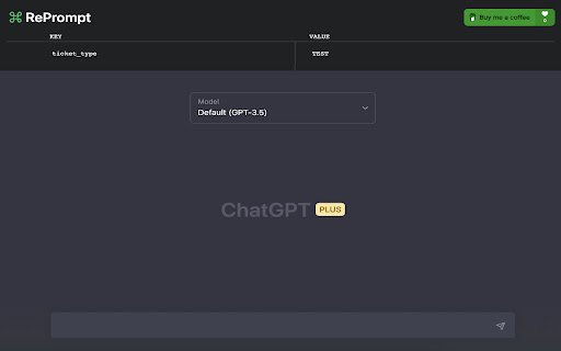 ChatGPT: RePrompt  from Chrome web store to be run with OffiDocs Chromium online