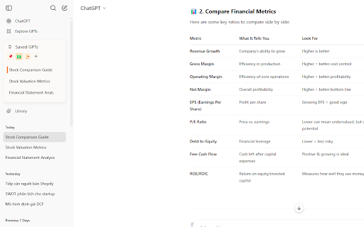 ChatGPT Sidebar Bring structure to your ChatGPT chaos  from Chrome web store to be run with OffiDocs Chromium online
