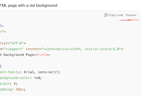 ChatGPT Snippet Previewer  from Chrome web store to be run with OffiDocs Chromium online