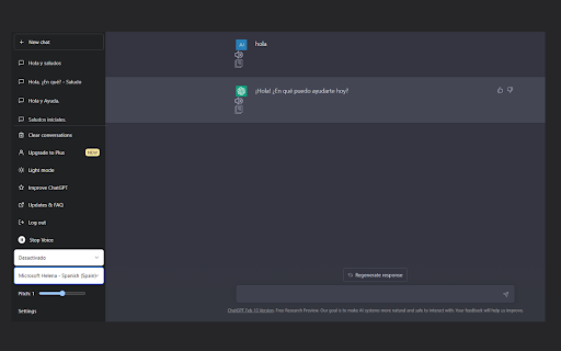 ChatGPT Tool Voice  from Chrome web store to be run with OffiDocs Chromium online