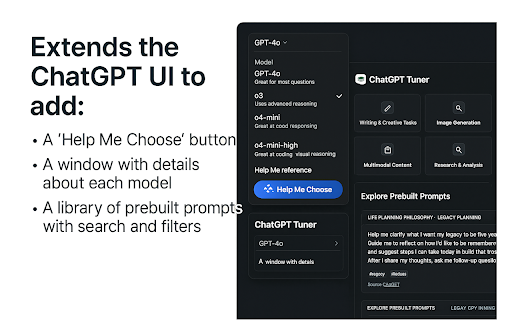 ChatGPT Tuner: Your ChatGPT Power Suite  from Chrome web store to be run with OffiDocs Chromium online