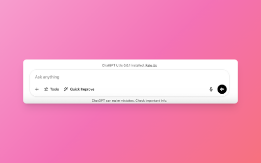 ChatGPT Utils  from Chrome web store to be run with OffiDocs Chromium online