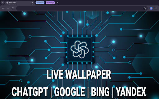 ChatGPT Web Search Live Wallaper  from Chrome web store to be run with OffiDocs Chromium online