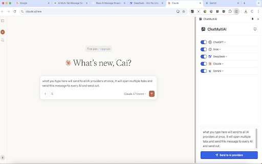 ChatMultiAI  from Chrome web store to be run with OffiDocs Chromium online