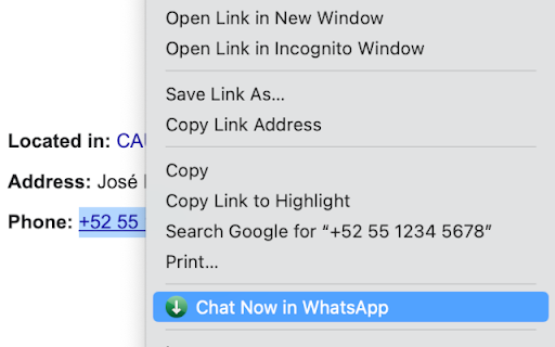 Chat Now for WhatsApp  from Chrome web store to be run with OffiDocs Chromium online