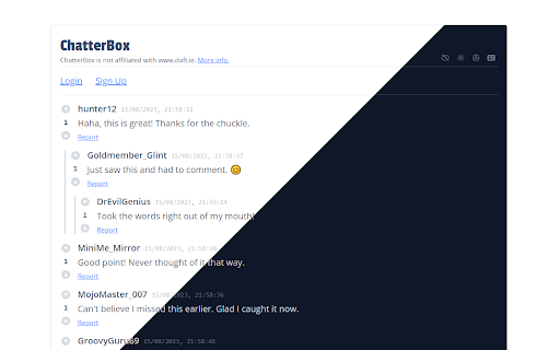 ChatterBox  from Chrome web store to be run with OffiDocs Chromium online