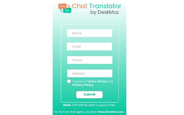 Chat Translator by DeskMoz  from Chrome web store to be run with OffiDocs Chromium online