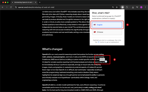 Chat, Whats This? Explain things with AI  from Chrome web store to be run with OffiDocs Chromium online