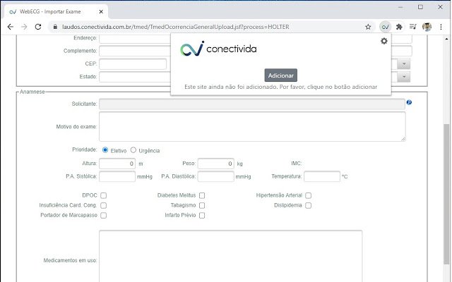 Checkapp Monitores Multiparamétricos  from Chrome web store to be run with OffiDocs Chromium online