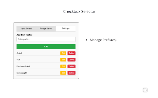 Checkbox Selector  from Chrome web store to be run with OffiDocs Chromium online