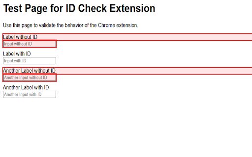 Check Elements ID  from Chrome web store to be run with OffiDocs Chromium online