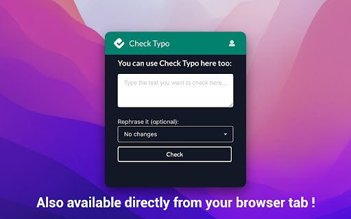 Check Typo: AI Spell checker  from Chrome web store to be run with OffiDocs Chromium online
