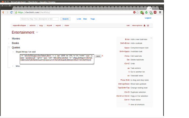 تشفير CheckVist من متجر Chrome الإلكتروني ليتم تشغيله مع OffiDocs Chromium عبر الإنترنت