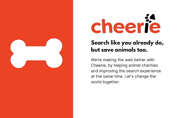 CheerieYou חיפוש. אנחנו תורמים. מחנות האינטרנט של Chrome להפעלה עם OffiDocs Chromium באינטרנט