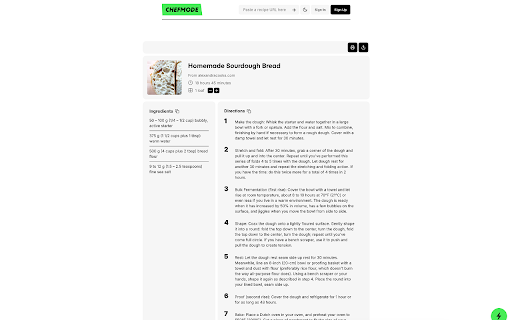 Chefmode from Chrome web store to be run with OffiDocs Chromium online Chefmode from Chrome web store to be run with OffiDocs Chromium online