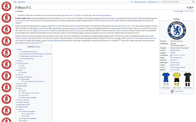Chelsea to Fulham ifier  from Chrome web store to be run with OffiDocs Chromium online