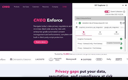 CHEQ Developer Tools  from Chrome web store to be run with OffiDocs Chromium online