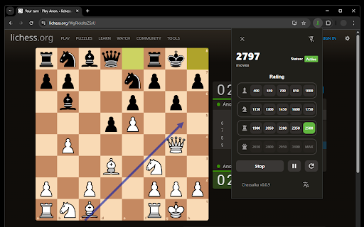 Chessalka  from Chrome web store to be run with OffiDocs Chromium online
