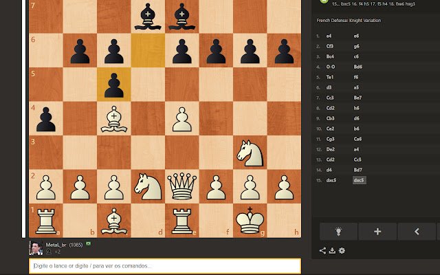 Chess voice commands  from Chrome web store to be run with OffiDocs Chromium online