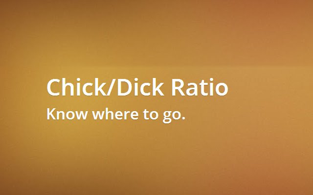 Chick/Dick Ratio מחנות האינטרנט של Chrome להפעלה עם OffiDocs Chromium באינטרנט