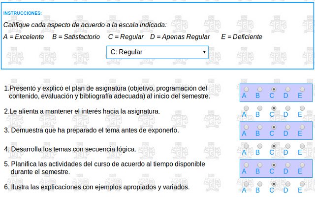 Chifea Evaluación UTP daripada kedai web Chrome untuk dijalankan dengan OffiDocs Chromium dalam talian