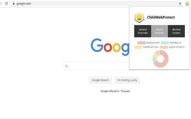 ChildWebProtect daripada kedai web Chrome untuk dijalankan dengan OffiDocs Chromium dalam talian