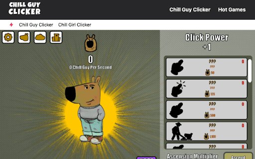 Chill Guy Clicker Online  from Chrome web store to be run with OffiDocs Chromium online