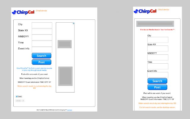 Календар Chirp із веб-магазину Chrome для запуску з OffiDocs Chromium онлайн