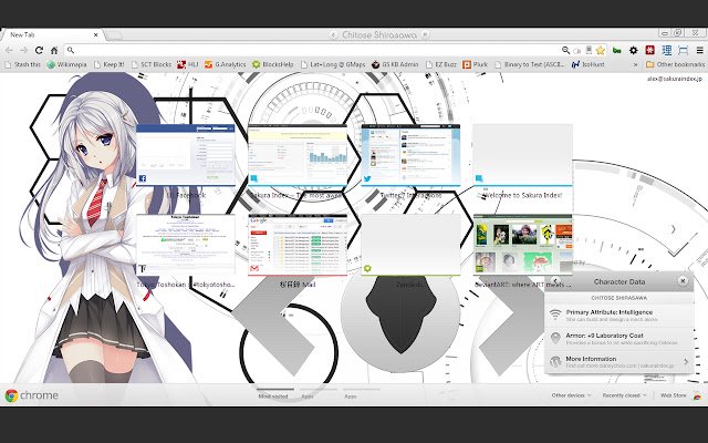 Chitose Shirasawa Chrome Theme  from Chrome web store to be run with OffiDocs Chromium online