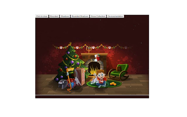 La escena de dibujos animados de Navidad de la tienda web de Chrome se ejecutará con OffiDocs Chromium en línea