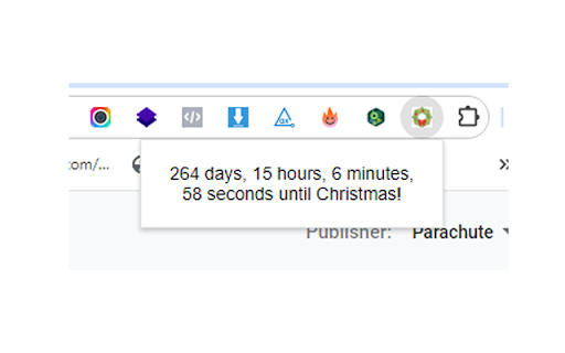 Christmas Countdown  from Chrome web store to be run with OffiDocs Chromium online