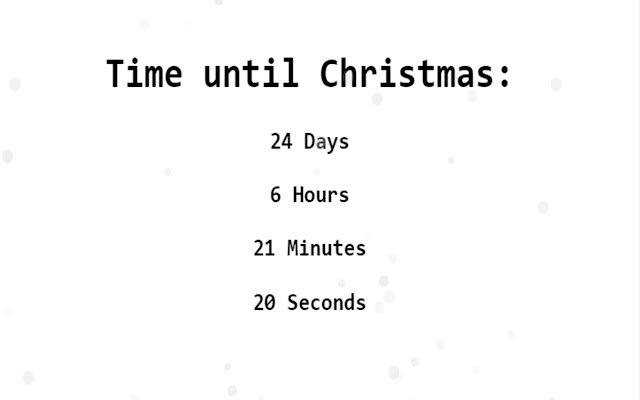 Christmas Countdown  from Chrome web store to be run with OffiDocs Chromium online