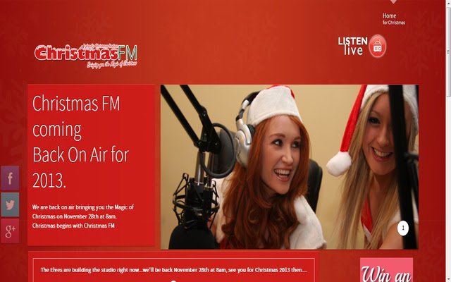 Christmas FM  from Chrome web store to be run with OffiDocs Chromium online