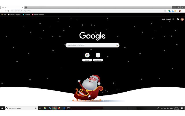 Tema natalizio Babbo Natale dal negozio web di Chrome da eseguire con OffiDocs Chromium online
