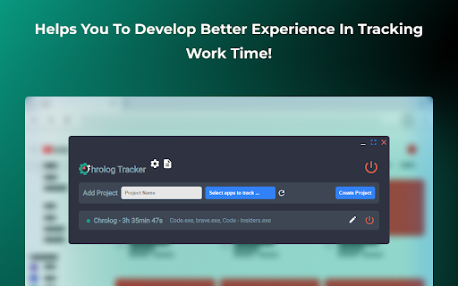 Chrolog TabTracker  from Chrome web store to be run with OffiDocs Chromium online