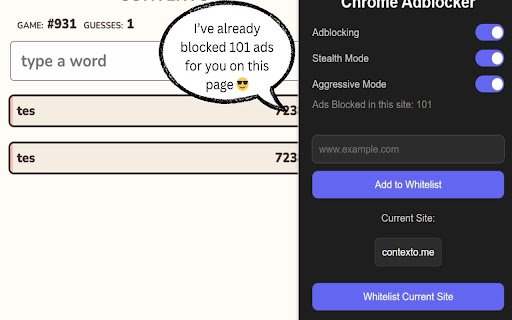 Chrome Adblocker – The Best Free Ad Blocker for Chrome  from Chrome web store to be run with OffiDocs Chromium online