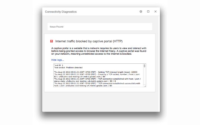 Diagnostyka łączności Chrome ze sklepu internetowego Chrome do uruchomienia z OffiDocs Chromium online