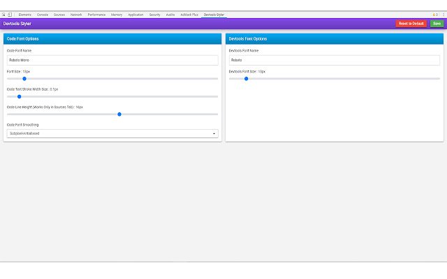 Chrome Devtools Styler daripada kedai web Chrome untuk dijalankan dengan OffiDocs Chromium dalam talian