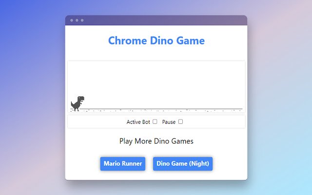 Chrome Dino Game mula sa Chrome web store na tatakbo sa OffiDocs Chromium online