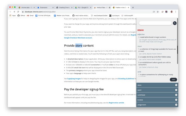 OffiDocs Chromium çevrimiçi ile çalıştırılacak Chrome web mağazasından İngilizce Sözlük için Chrome Uzantısı