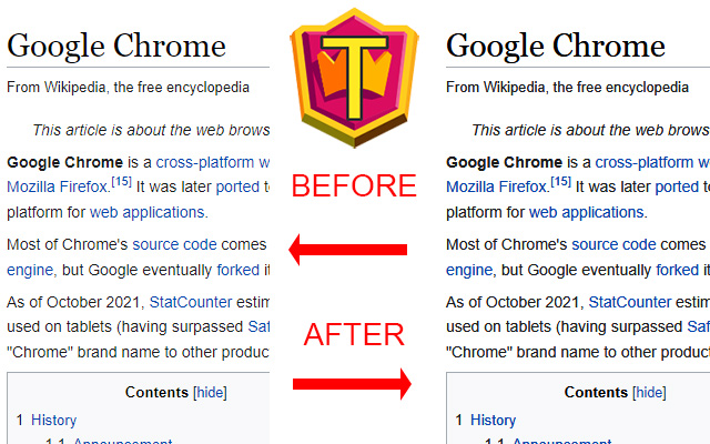 Chrome Font Super Enhancer de la boutique en ligne Chrome à exécuter avec OffiDocs Chromium en ligne