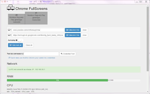 Chrome FullScreens da Chrome Web Store para ser executado com OffiDocs Chromium online